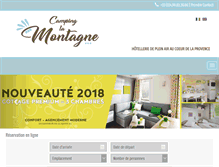 Tablet Screenshot of campinglamontagne.com